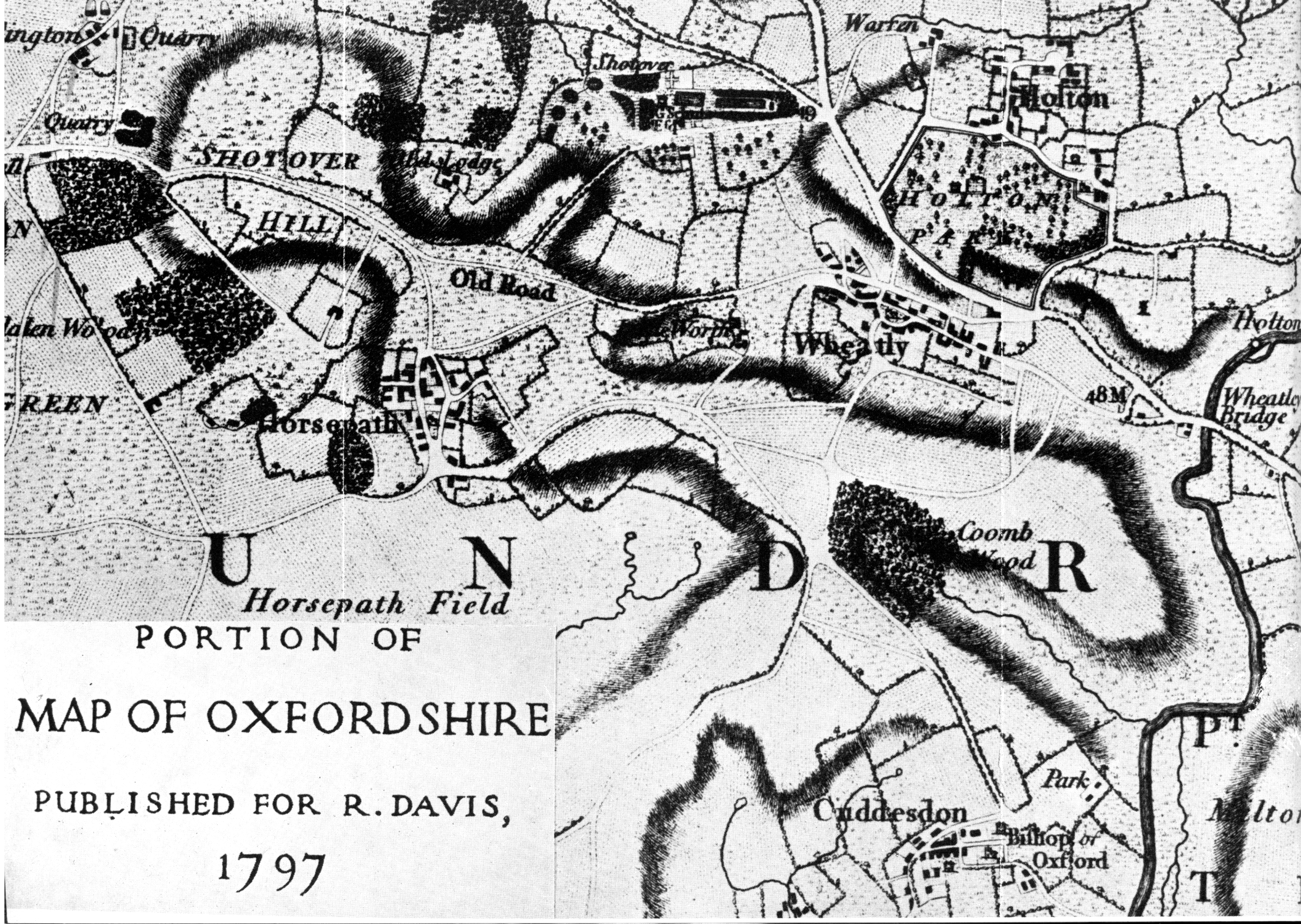 Portion of Map of Oxfordshire